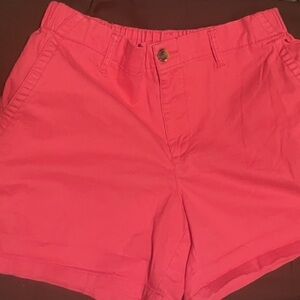 Old Navy Women's OG Chino Vibrant Pink Shorts